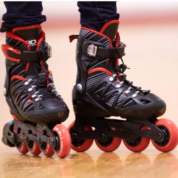 Kids Inline Skates - Black and Red - Picture 3 of 12